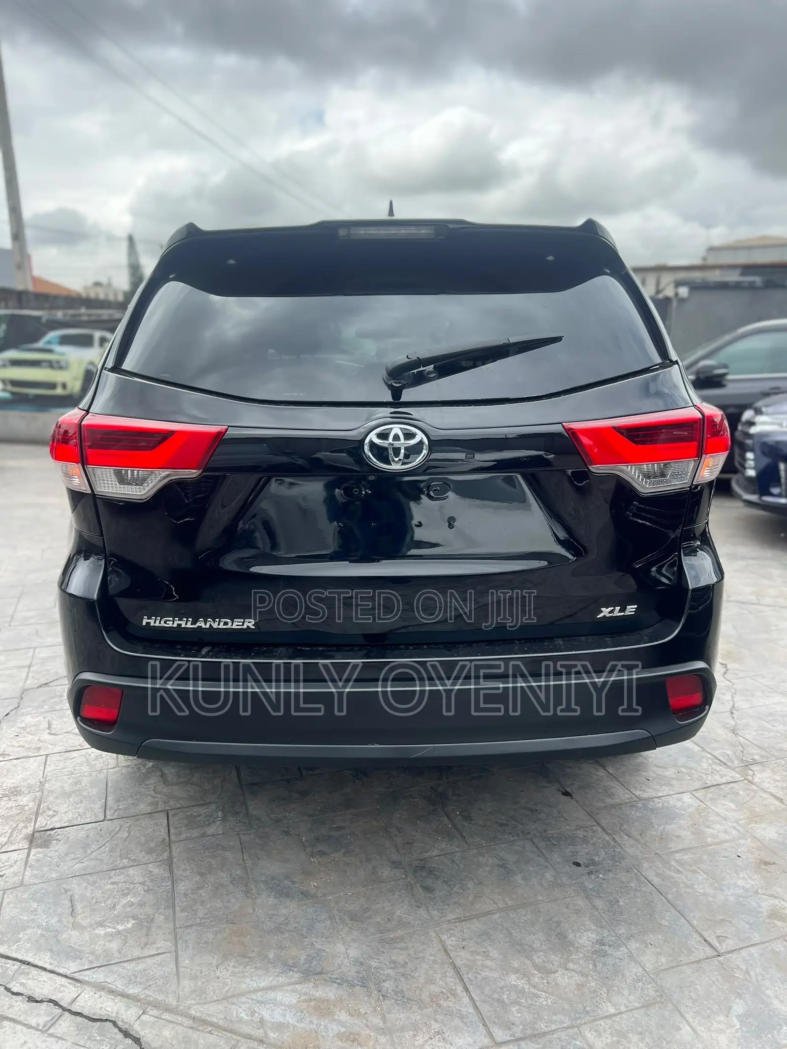 Toyota Highlander XLE V6 4x2 (3.5L 6cyl 6A) 2016 Black