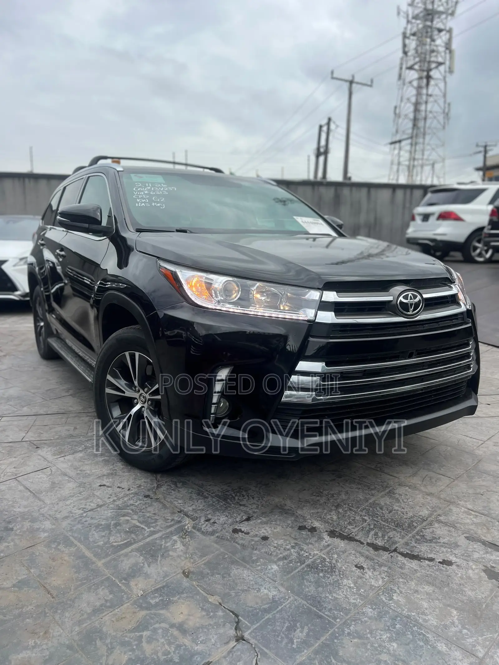 Toyota Highlander XLE V6 4x2 (3.5L 6cyl 6A) 2016 Black