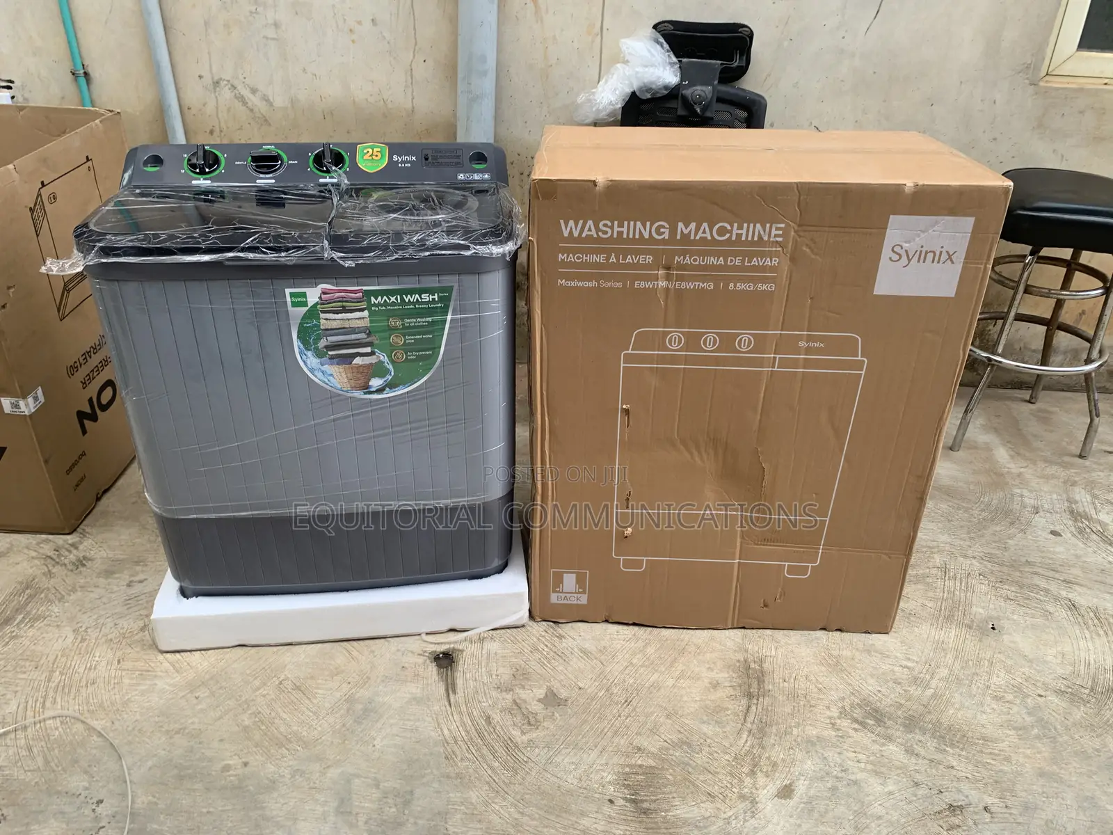 Syinix 8.5KG Twin Tub Laundry Washer With Spin