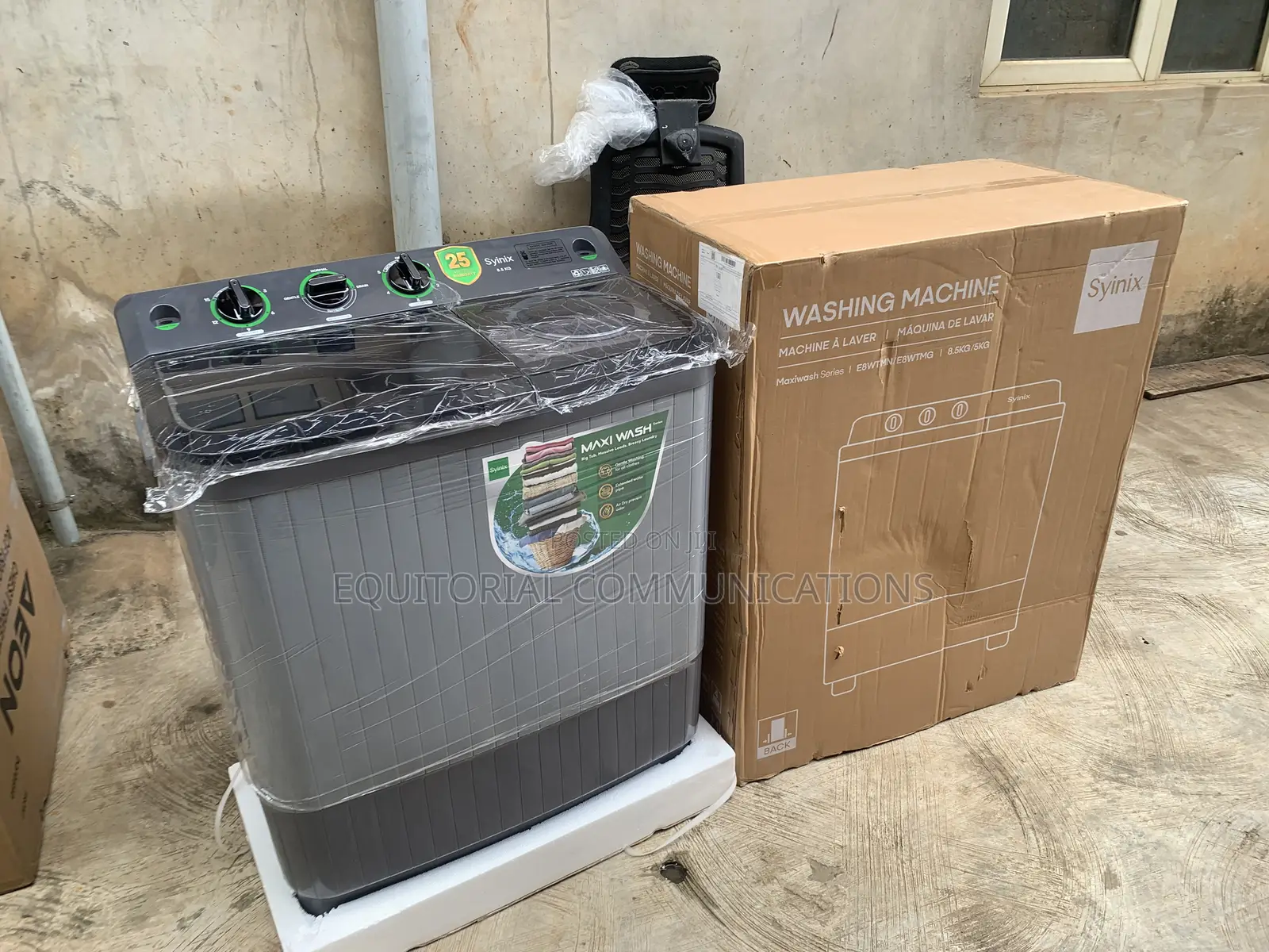 Syinix 8.5KG Twin Tub Laundry Washer With Spin