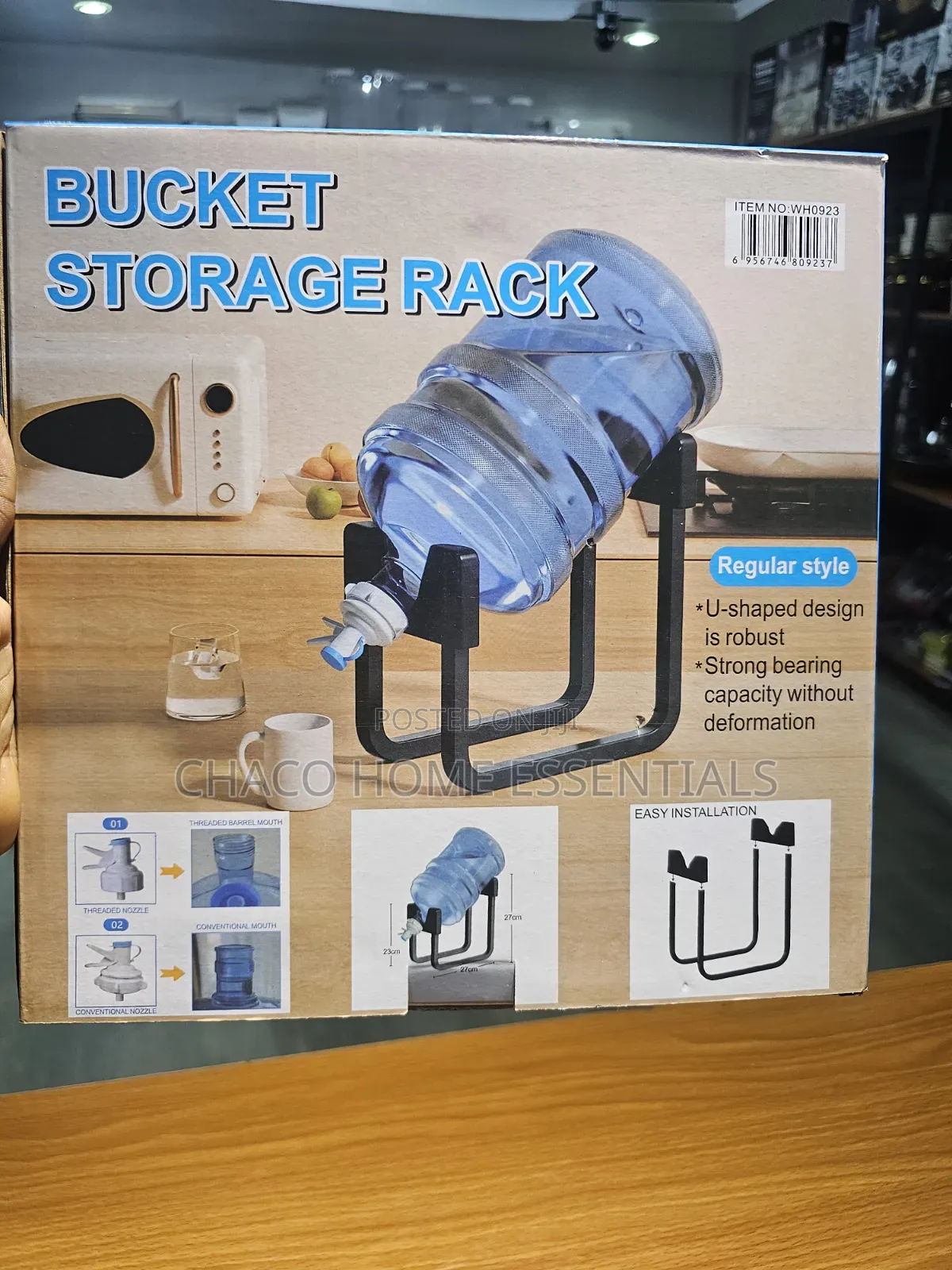 U-Shaped Water Dispenser Stand Tap – Bucket Storage Rack