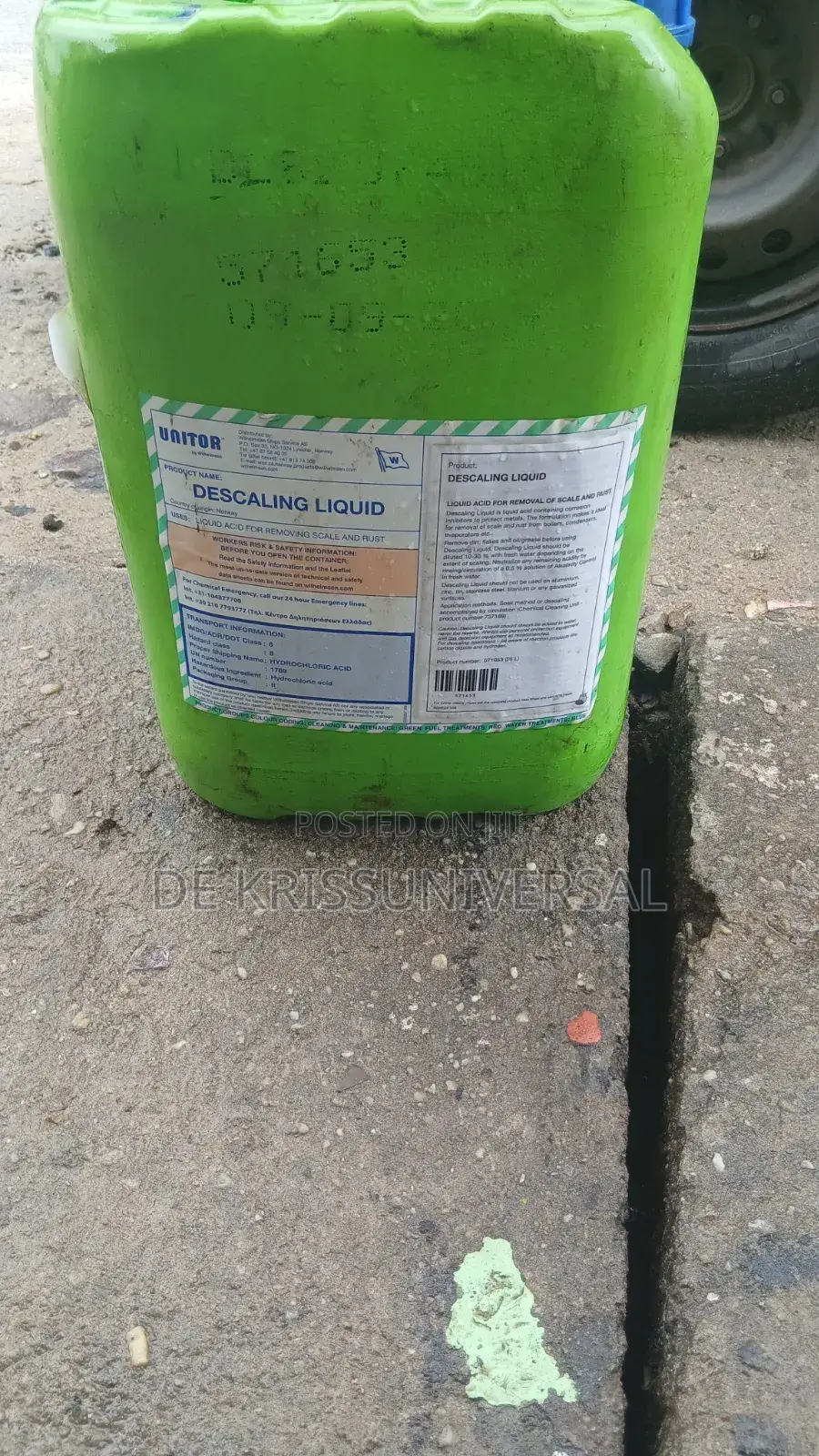 Unitor Metal Brite 25L - Rust Remover & Surface Brightener - 571661