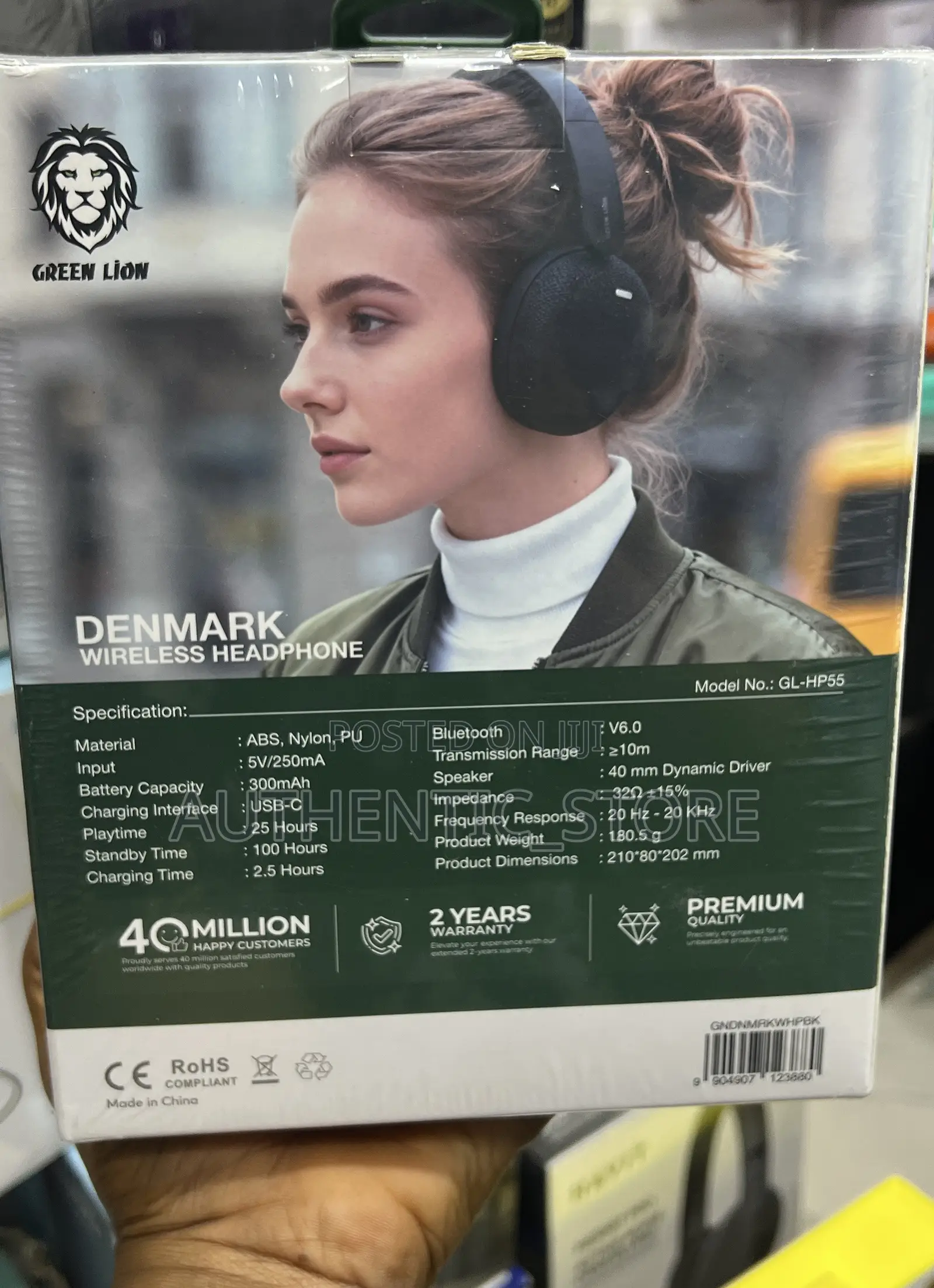 Greenlion Denwark Wireless Headphone