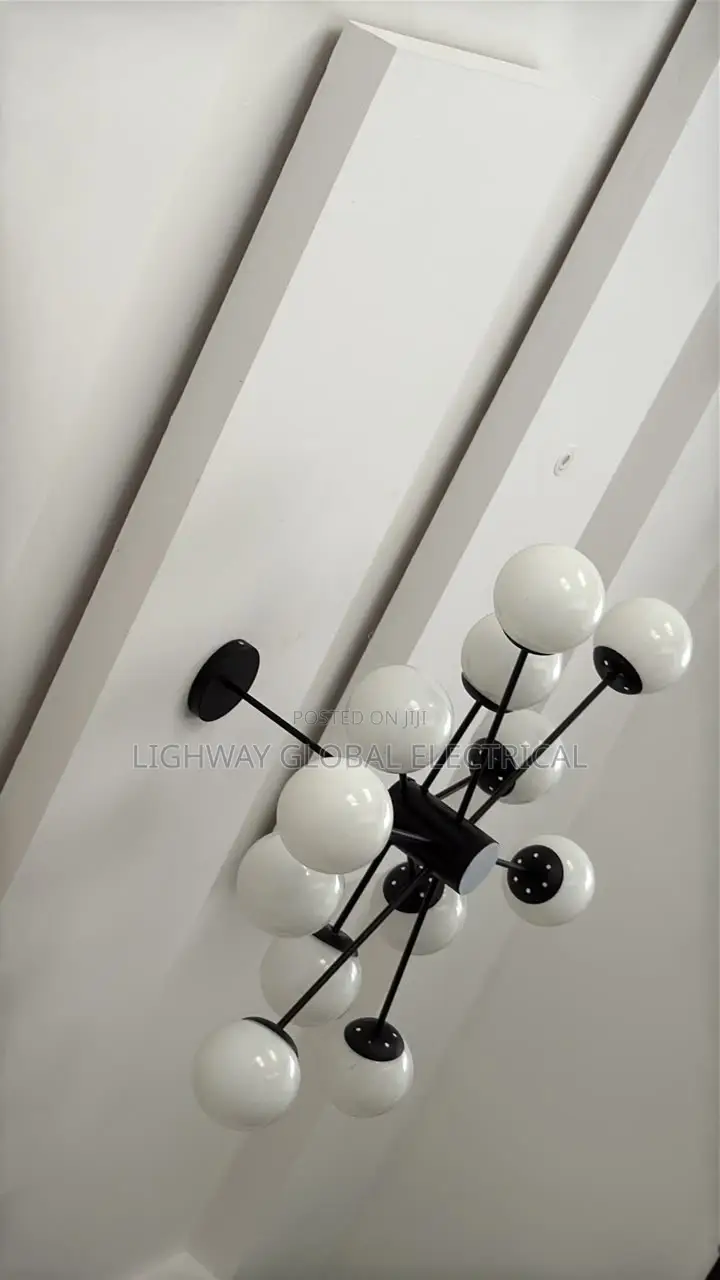 12 Hands Nordic Glass Ball Chandelier