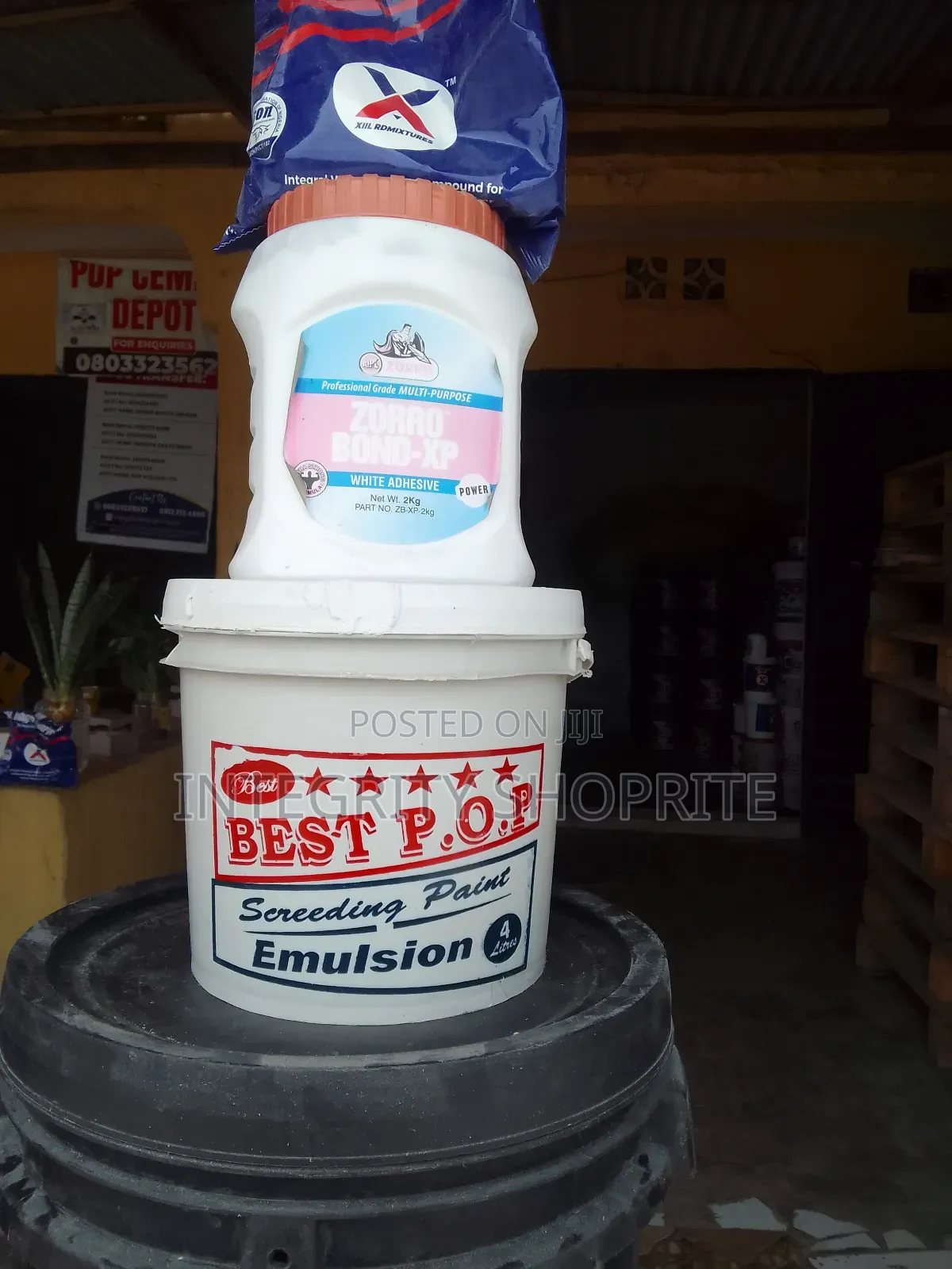 Best p.o.p Emulsion Screeding Paint 4 Litres