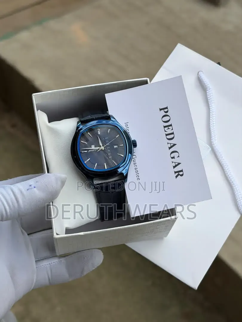 Poedagar Leather High Quality Unisex Watch