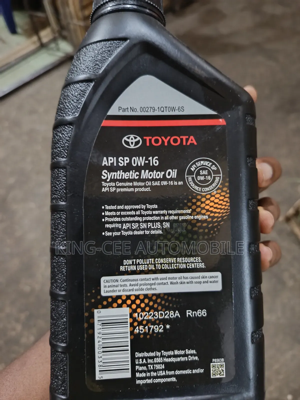 Toyota/Lexus Engine Oil 0w-16
