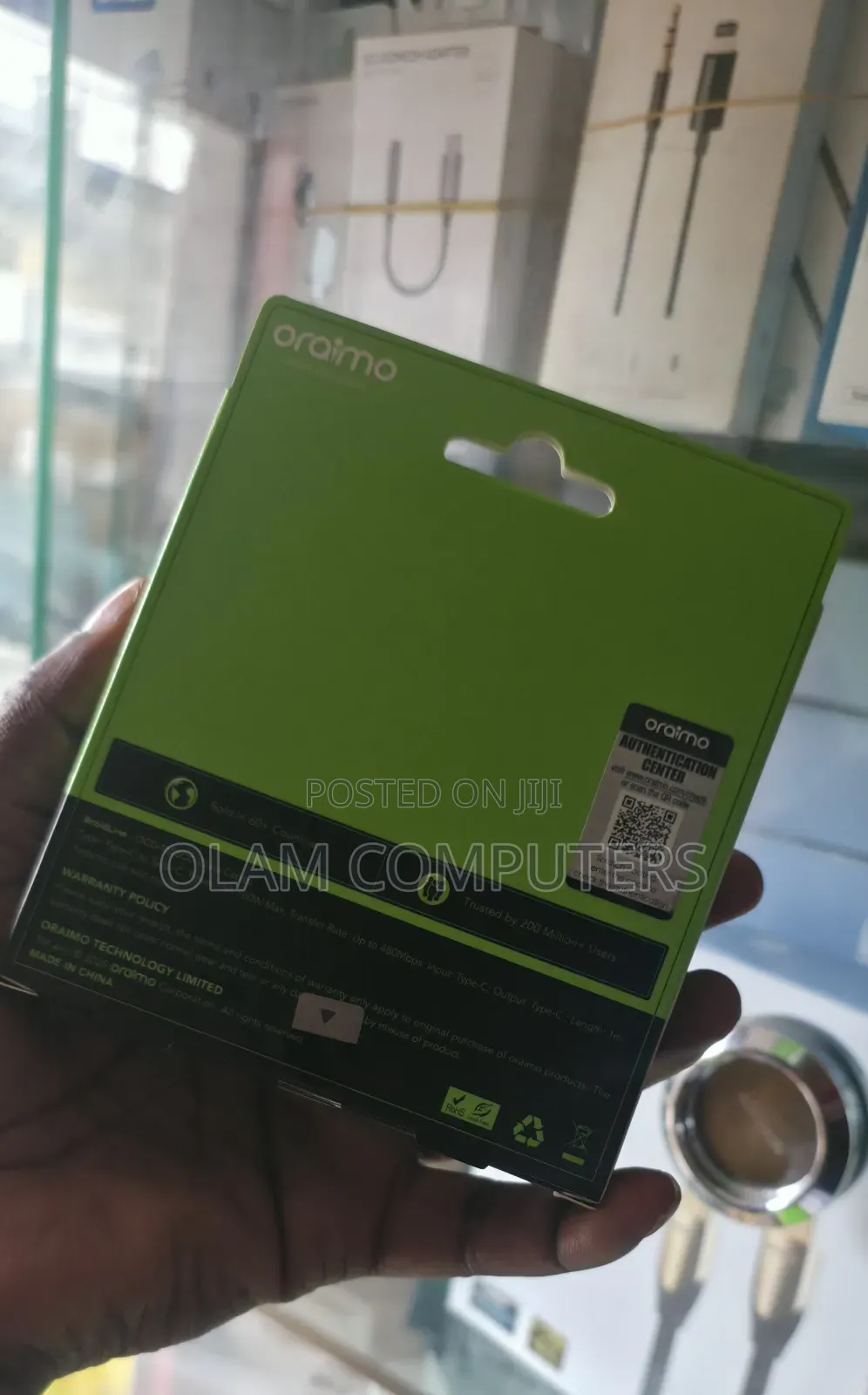 Oraimo 100W Tear-Resistant Durability BraidLine OCD-1525CC
