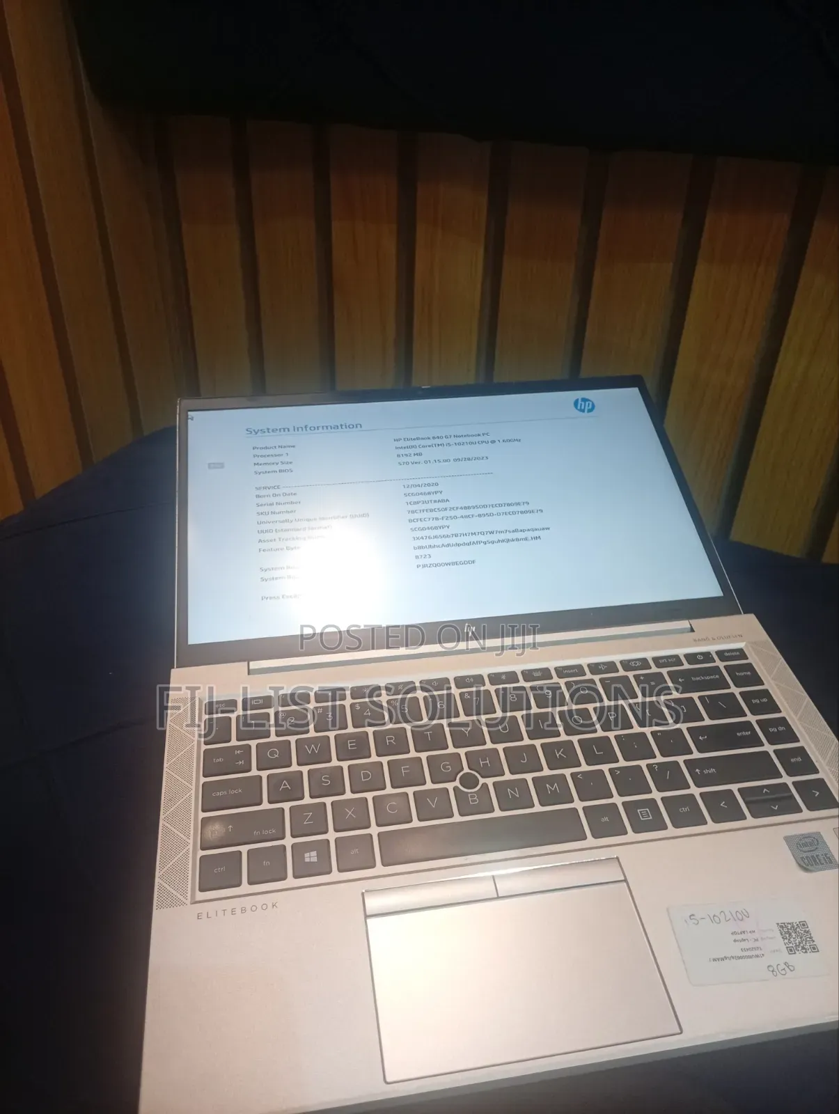 Laptop HP EliteBook 840 G7 8GB Intel Core i5 SSD 256GB