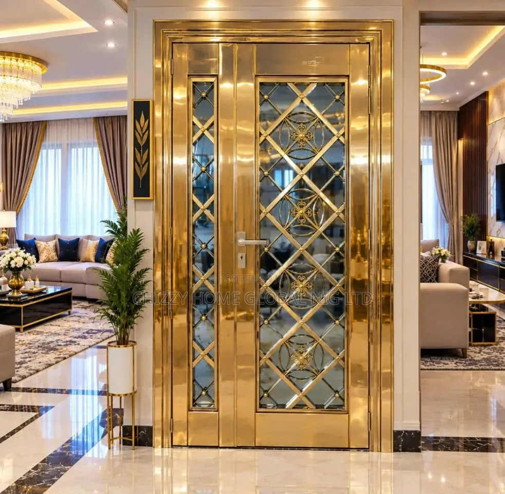 Turkish Frozen Stainless Glass Door 7ft by 4ft