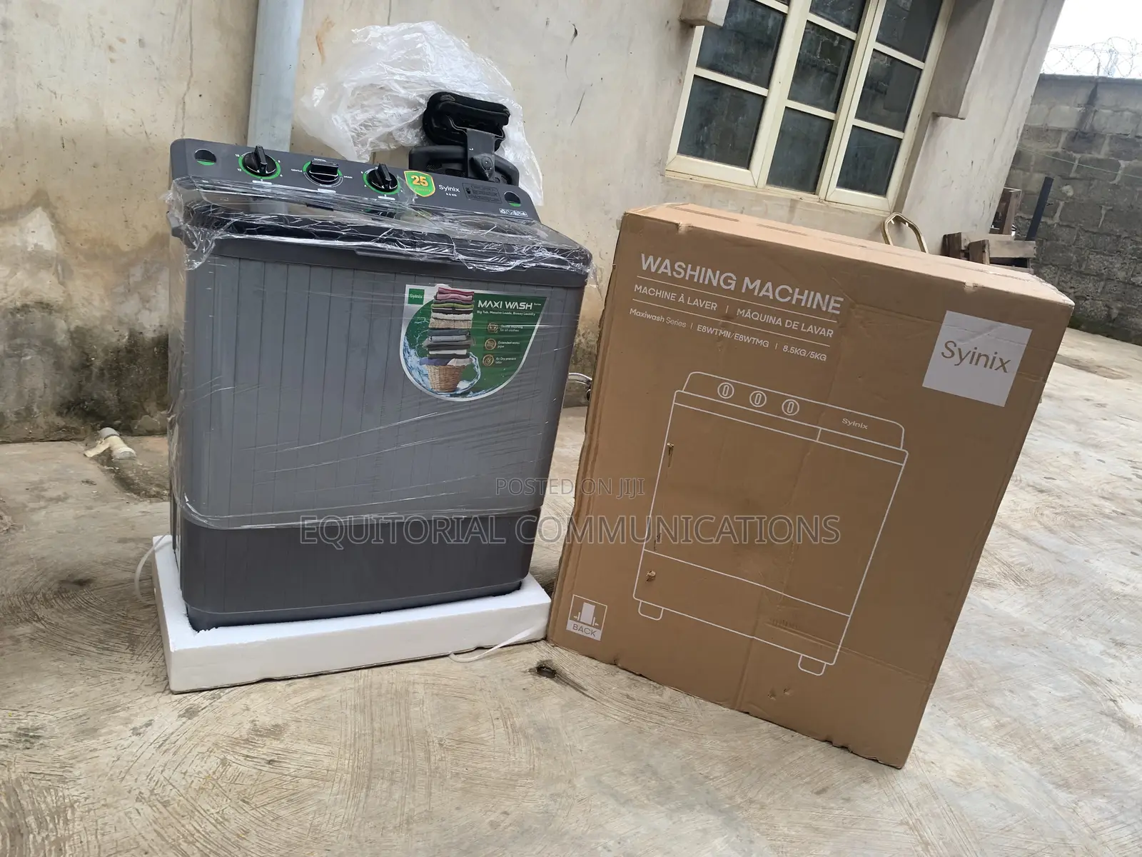 Syinix 8.5KG Twin Tub Washer for Household Laundry