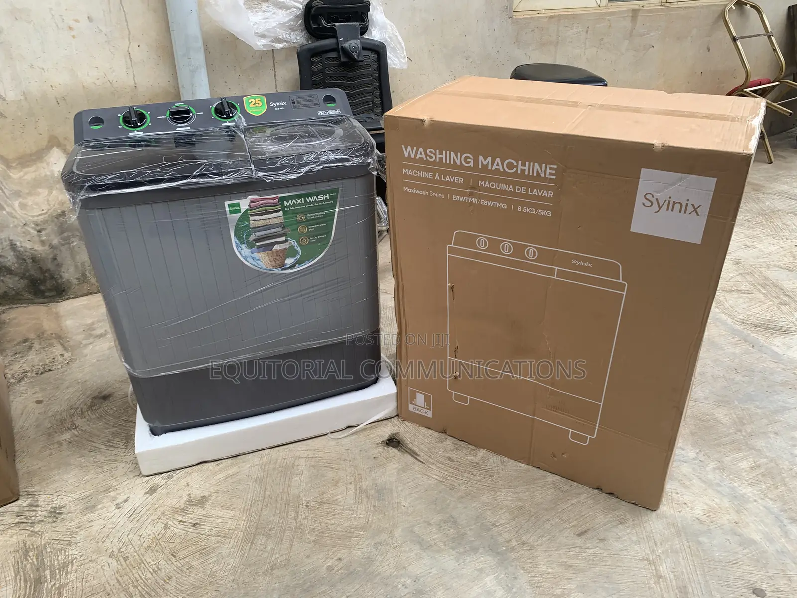 Syinix 8.5KG Twin Tub Washer for Household Laundry