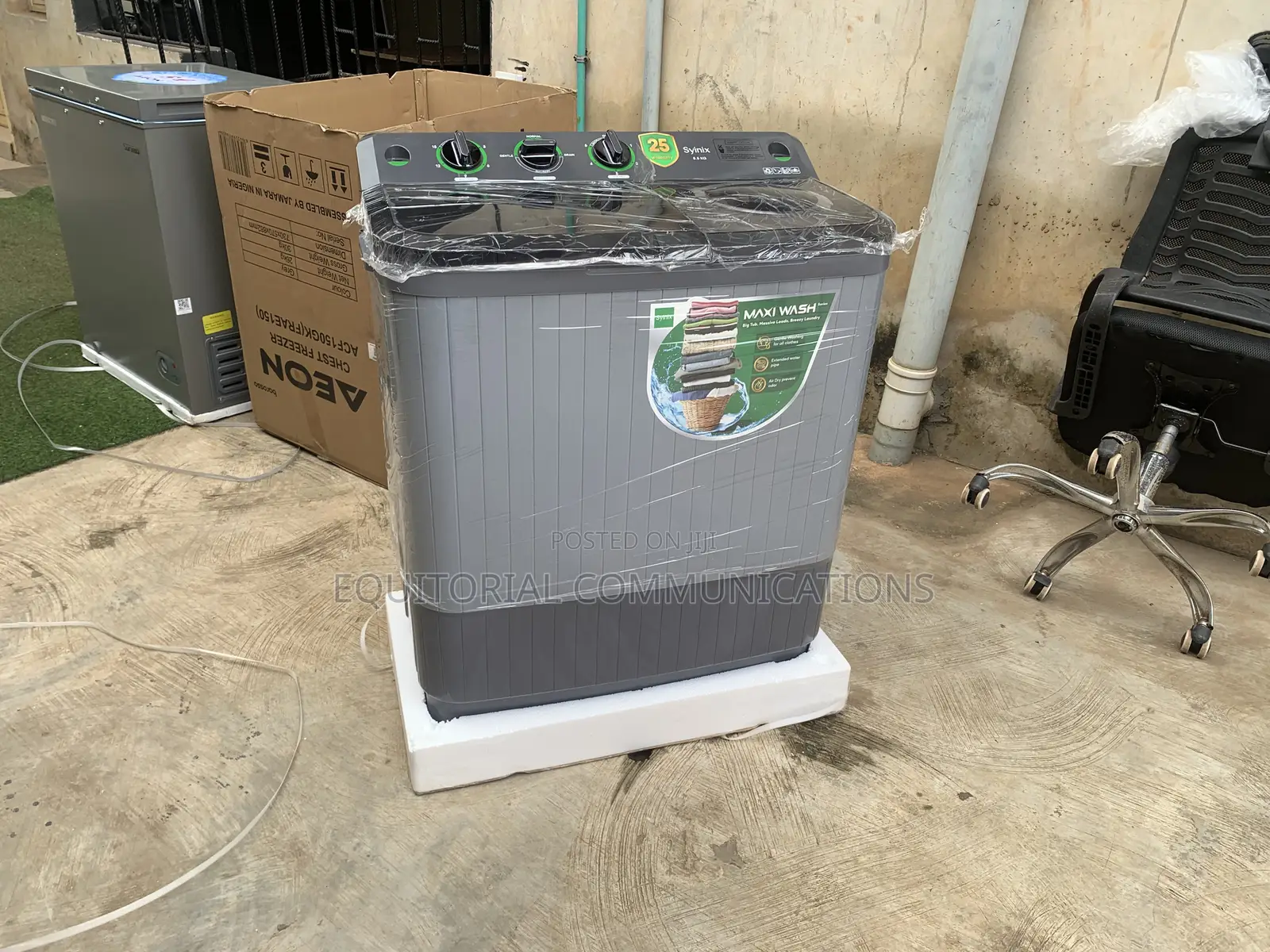 Syinix 8.5KG Twin Tub Washing Machine With Manual Operation