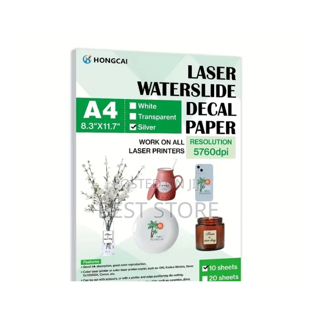 A4 Laser Waterslide Decal Transfer Paper