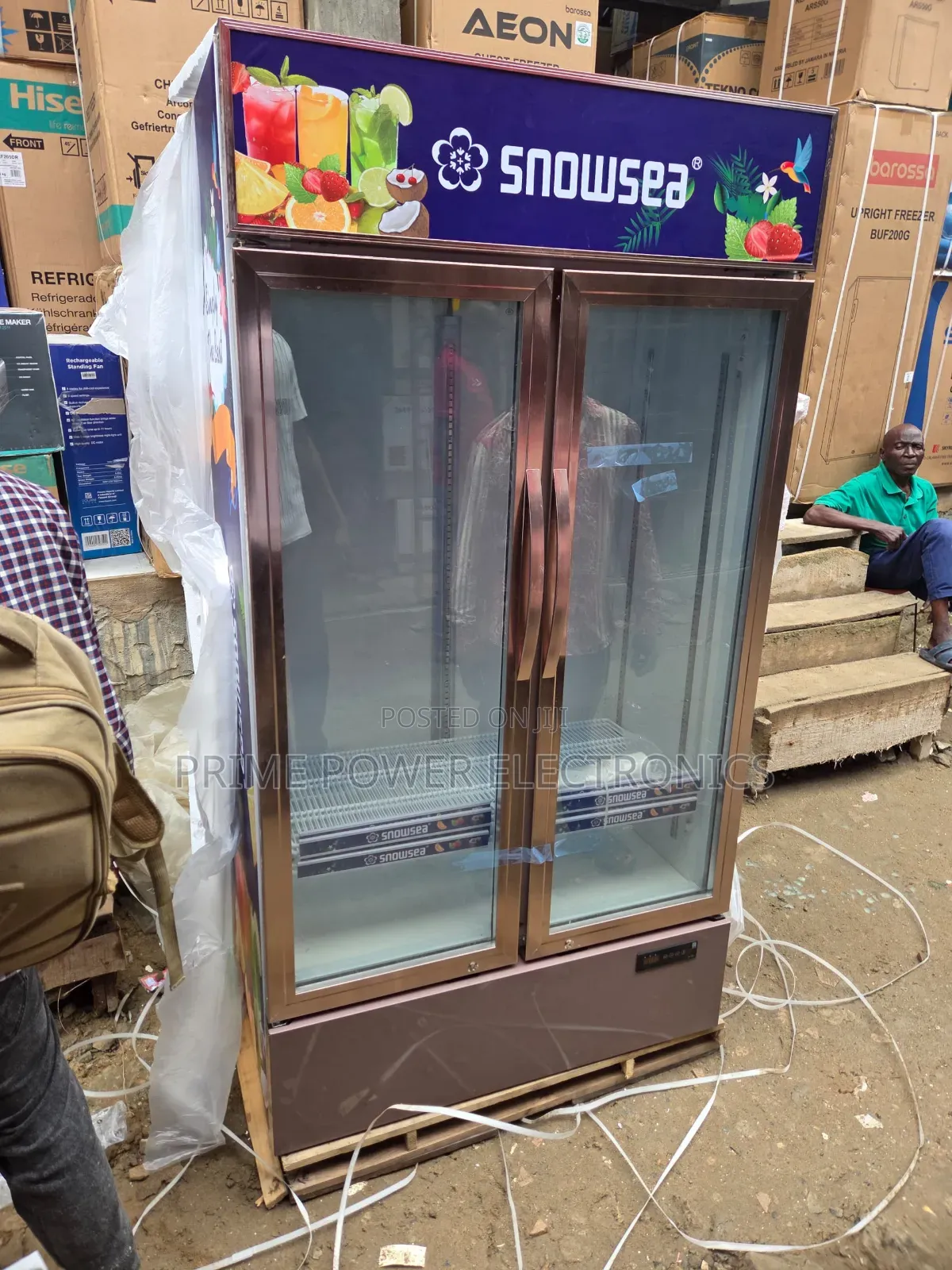 Snowsea Double-Door Freezer for Frozen Food Business