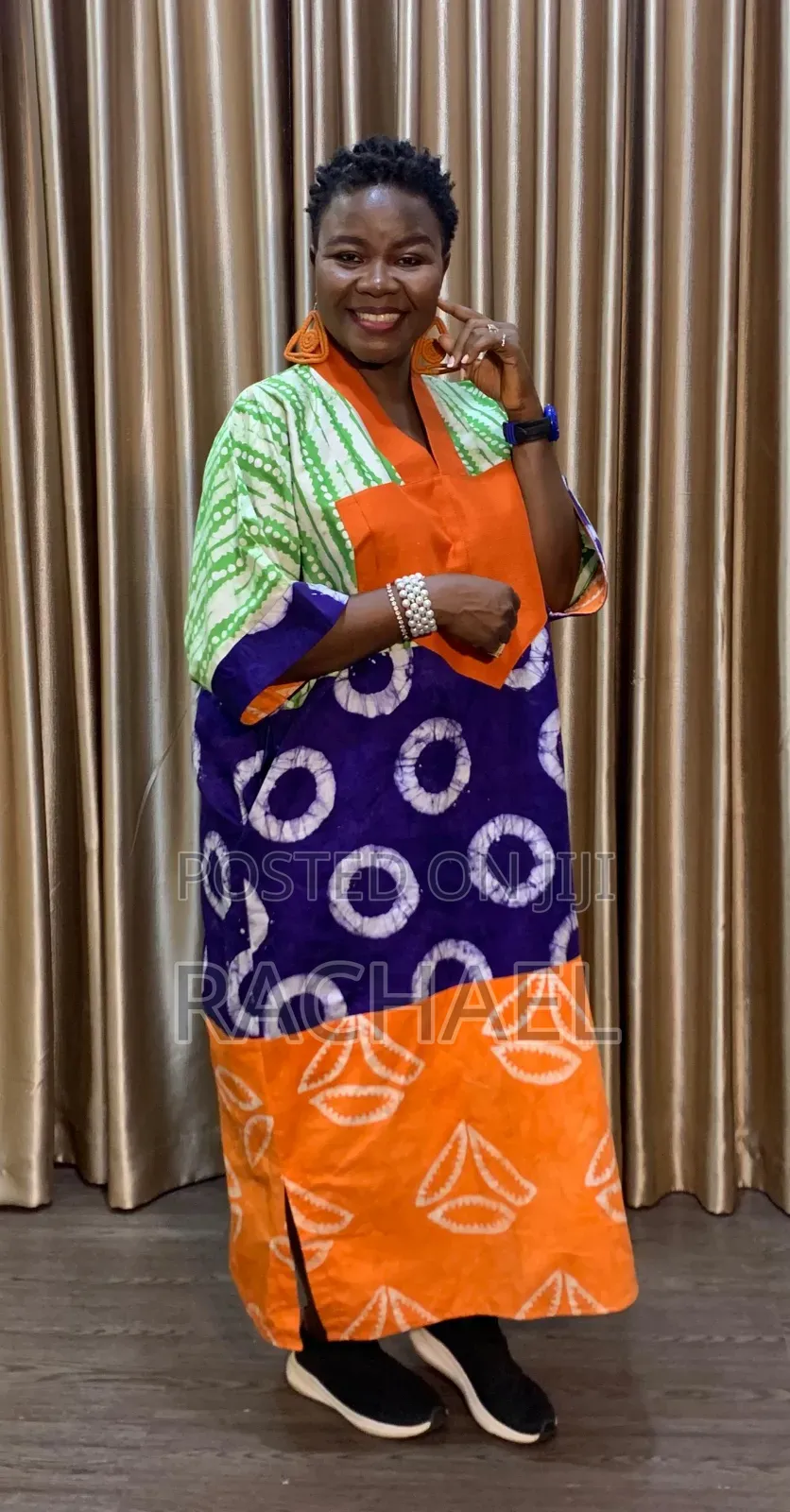 Adire Patched Boubou