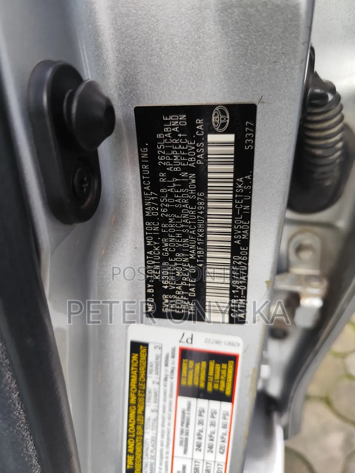 Toyota Camry 2017 Silver