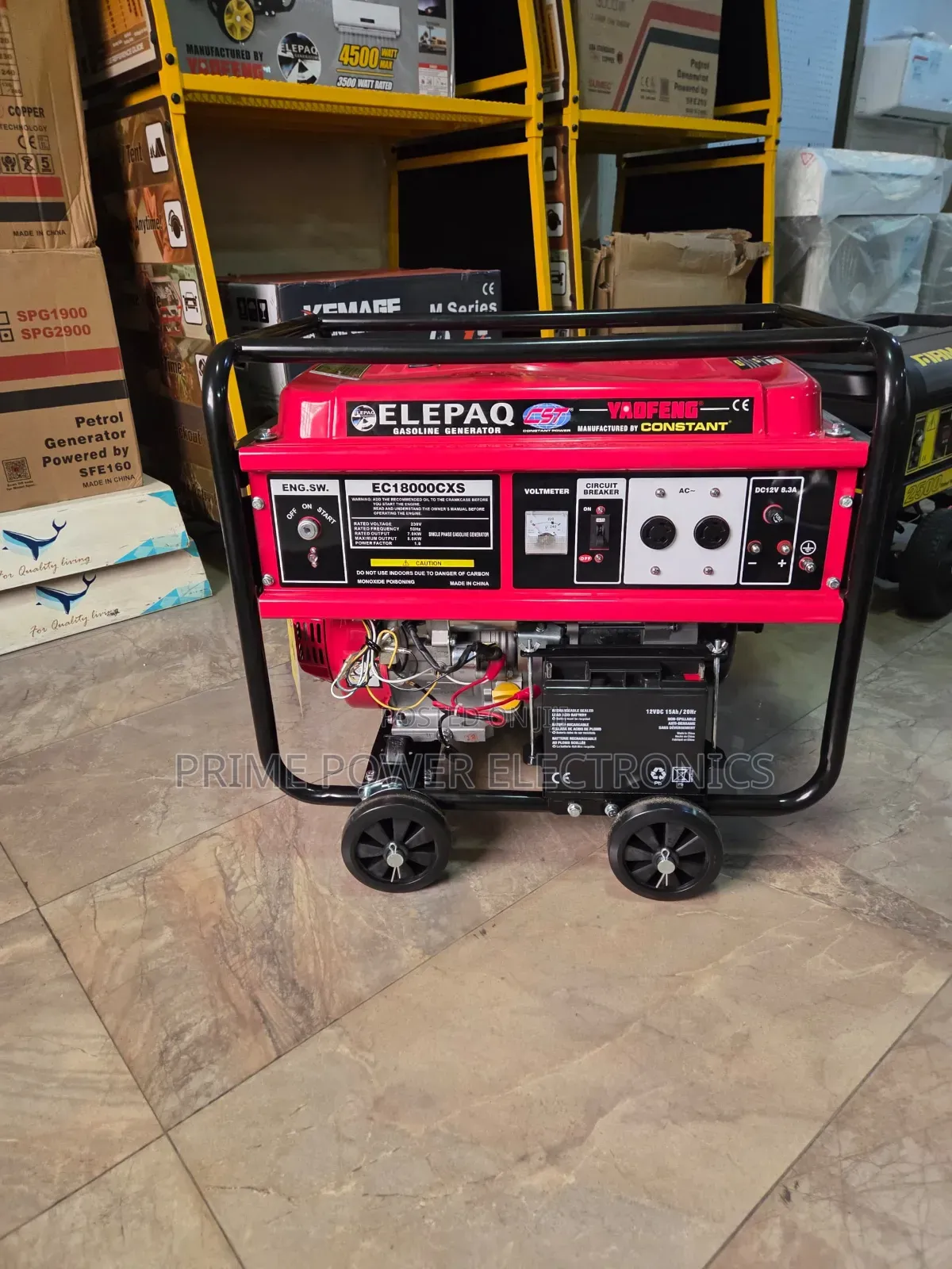 8kVA Elepaq Constant Petrol Generator – 100% Copper Coil
