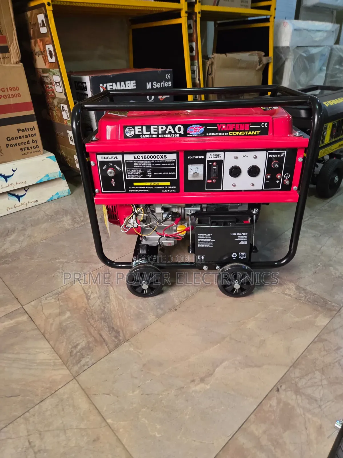 Powerful 8kVA Elepaq Petrol Generator for Home Business