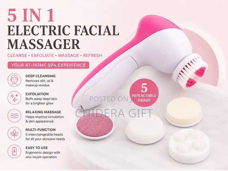 5 in 1 Electric Facial Massager and Cleanser