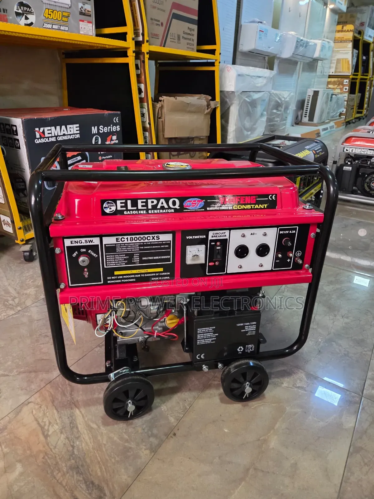 8kVA Elepaq Constant Petrol Generator for Heavy-Duty Use