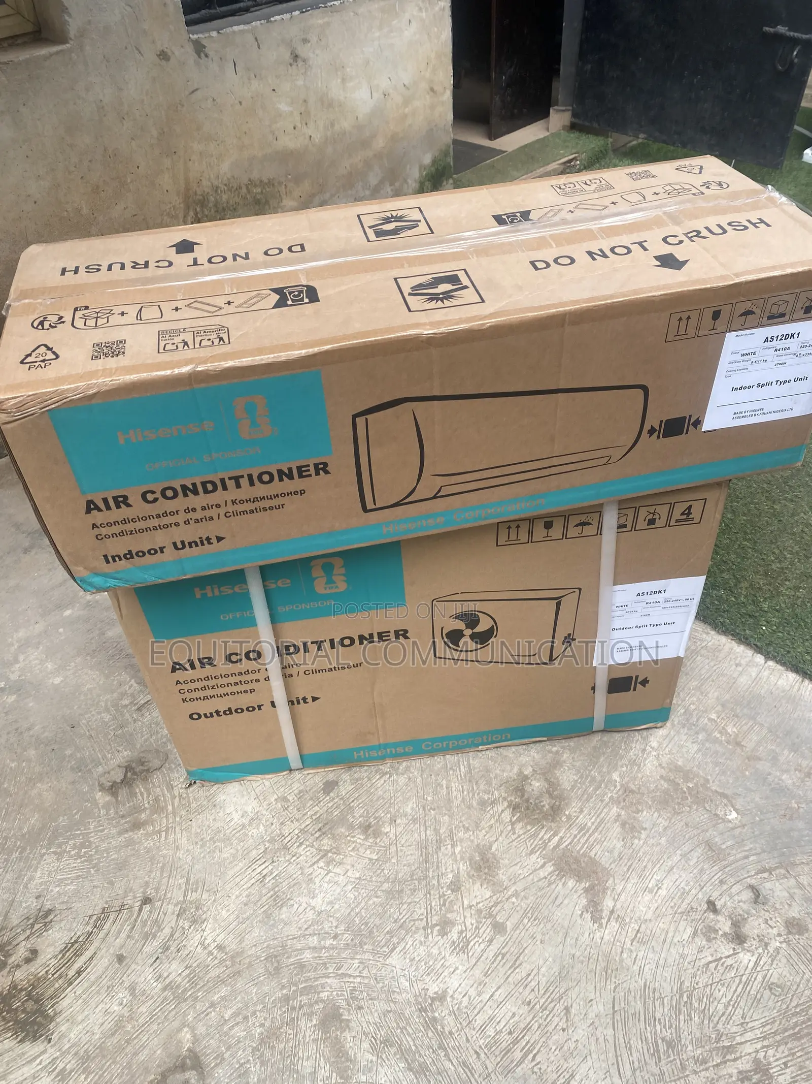 Hisense 1.5HP Split AC AS12DK1 R410A Cooling System