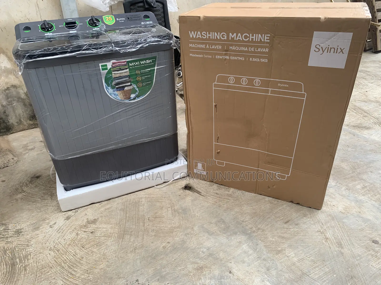 Syinix E8WTMN 8.5KG Dual Tub Clothes Washer