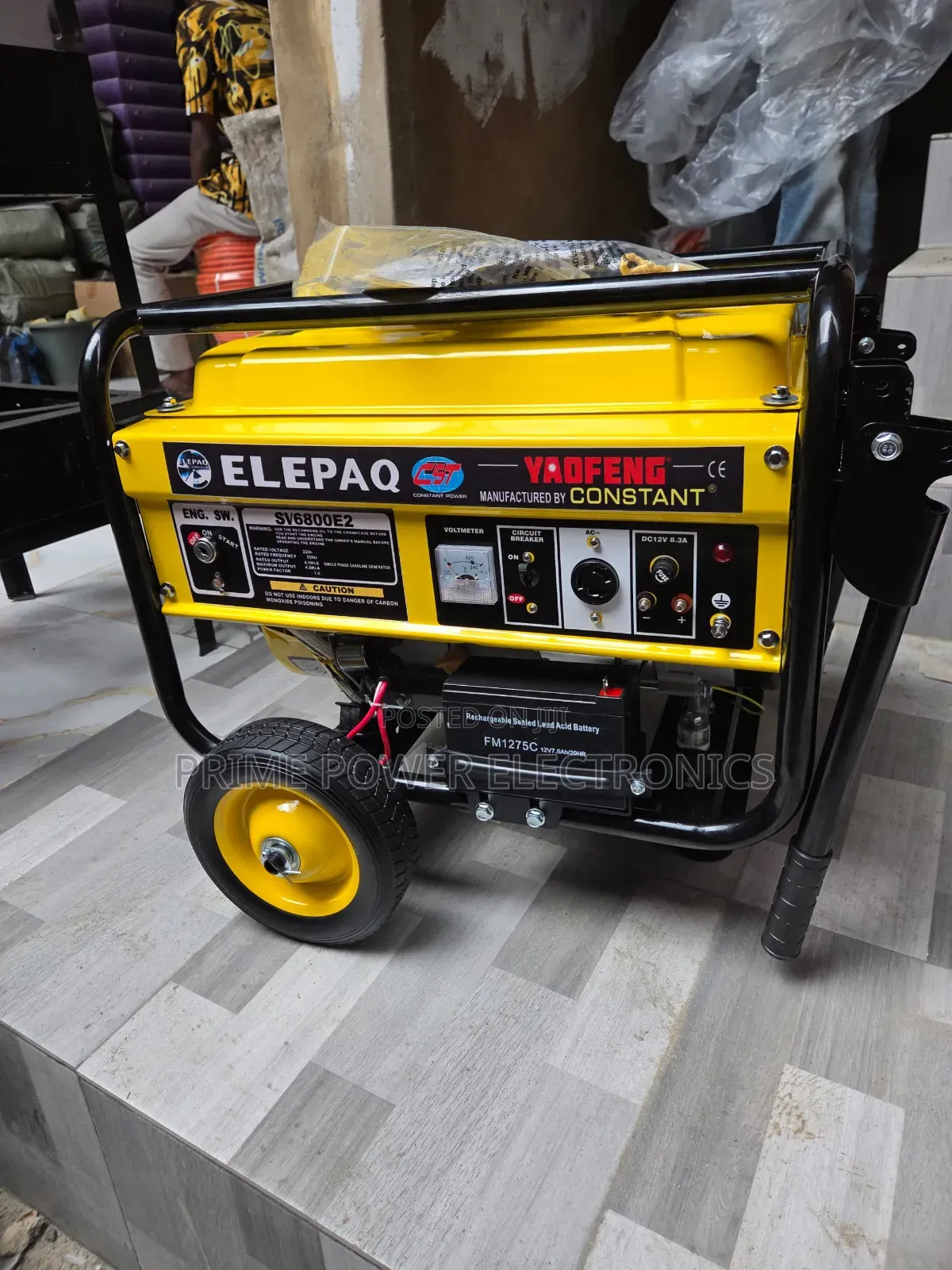 Elepaq 4.5kVA Manual Petrol Generator – 100% Copper Coil