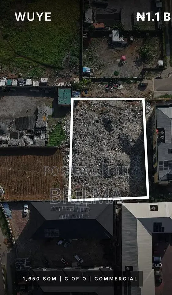 1650 SQM Commercial Land in Wuye for Sale