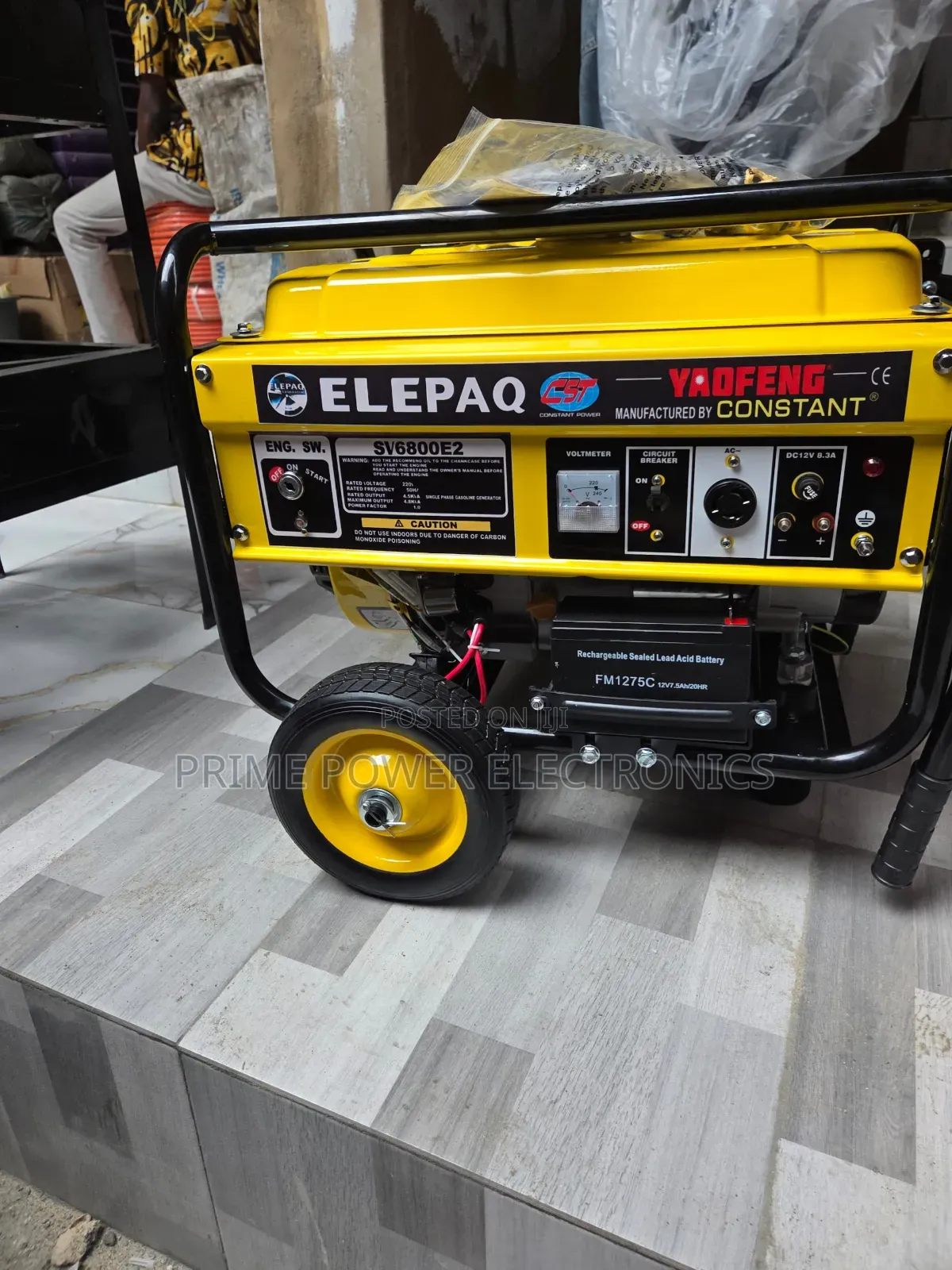 4.5kVA Elepaq Constant Generator – Manual Start Copper Coil