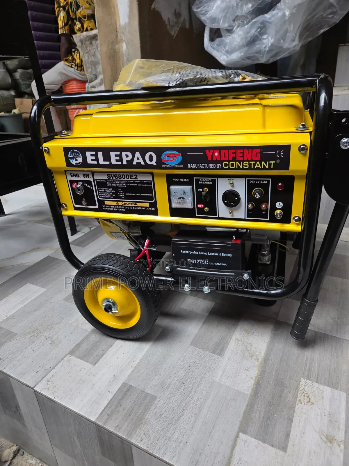 4.5kVA Elepaq Constant Generator – Manual Start Copper Coil