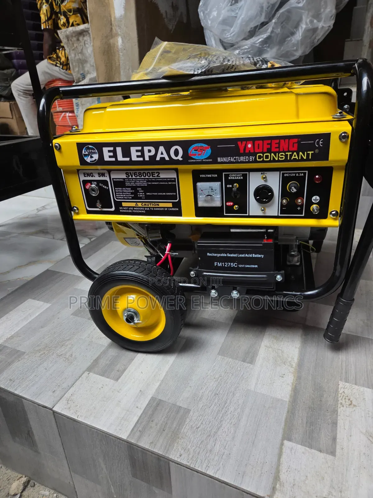 4.5kVA Elepaq Manual Generator With 100% Copper Coil