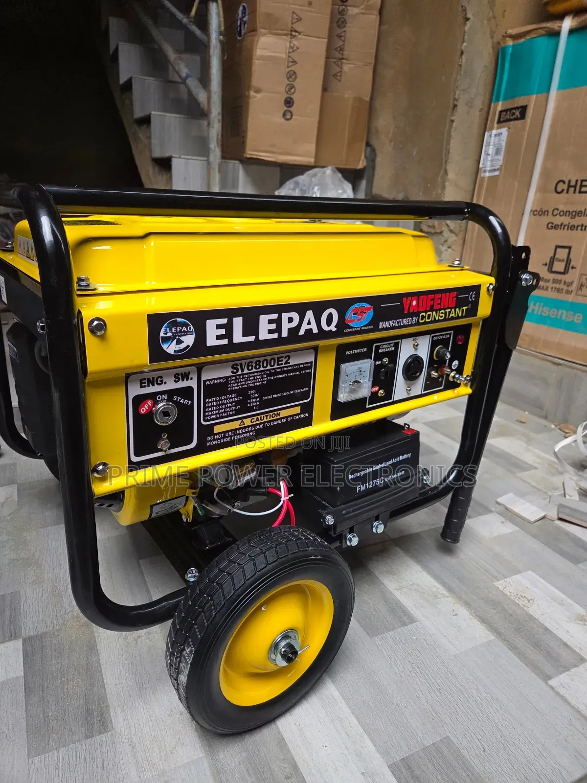 4.5kVA Elepaq Petrol Generator – Manual Start, Copper Coil
