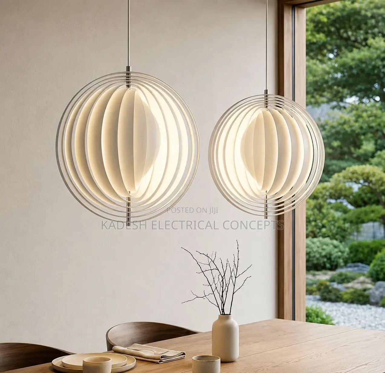 Danish Bauhaus Moon Bar Chandelier Restaurant Study Bedhead Bedroom