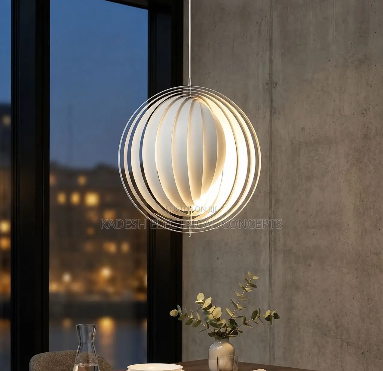 Danish Bauhaus Moon Bar Chandelier Restaurant Study Bedhead Bedroom