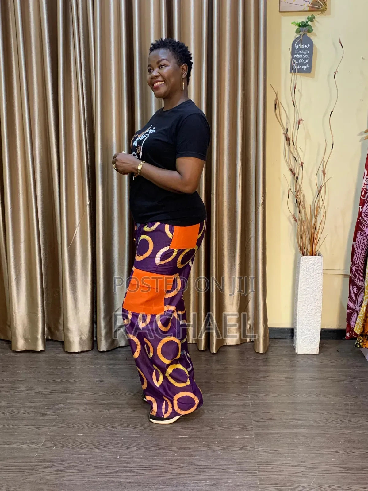 Colorful Adire Cargo Pants | Available in Sizes