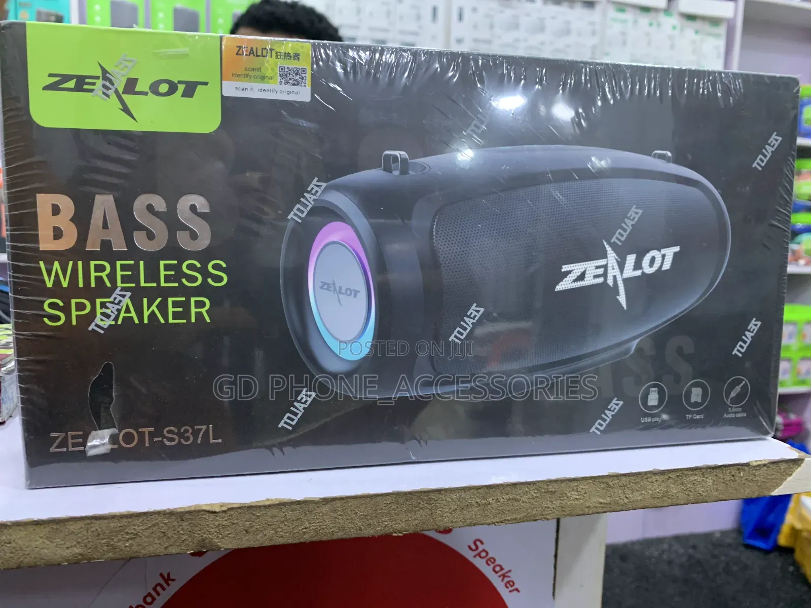 Brand New Zealot S37L 40W Heavy Bass Wireless Bluetooth Speaker - RGB