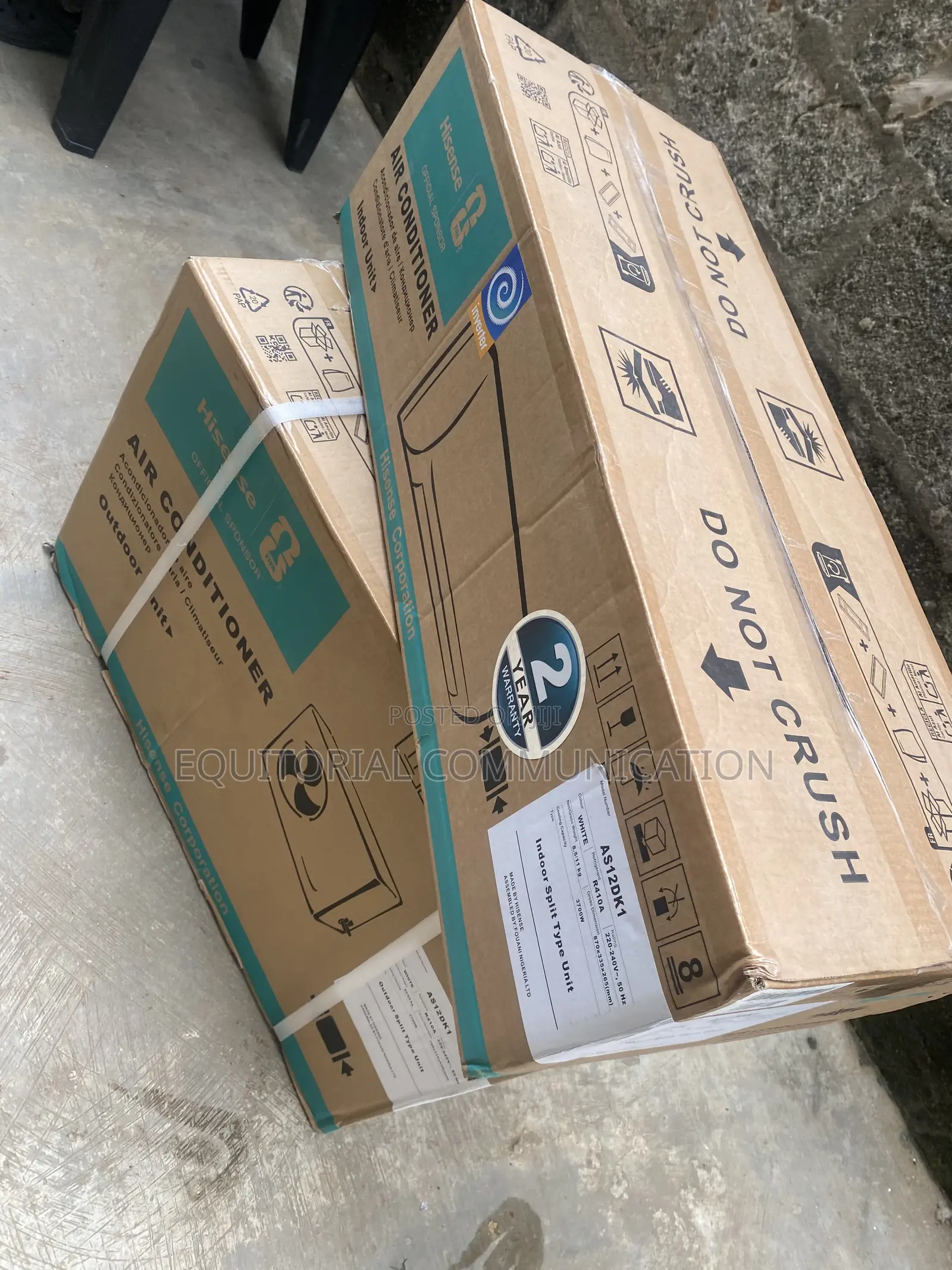 Hisense Inverter Cooling AC 1.5HP 220v-240v