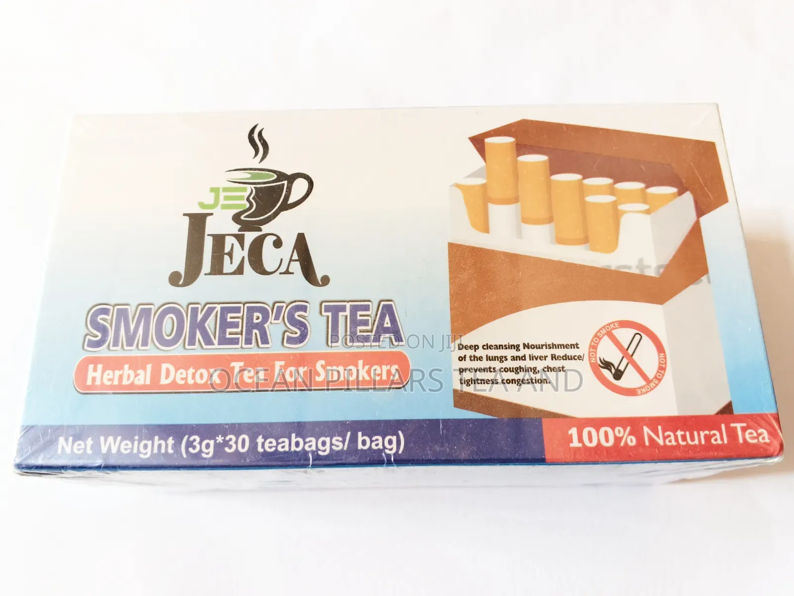 Jeca Smokers Tea Herbal Detox for Smokers 100% Natural (Pkt)