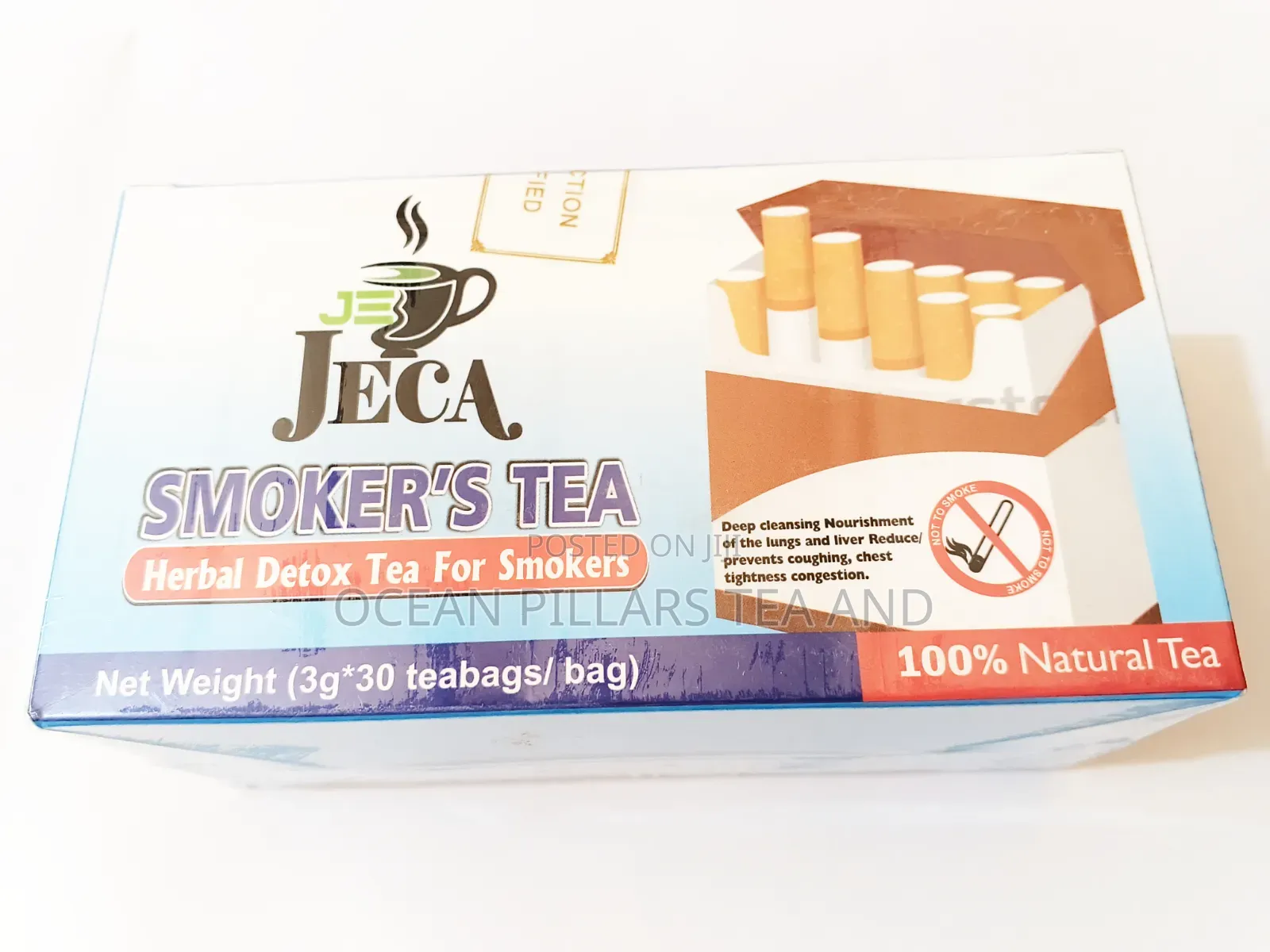 Jeca Smokers Tea Herbal Detox for Smokers 100% Natural (Pkt)