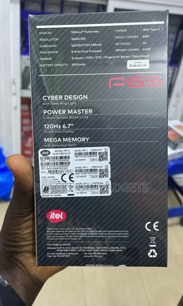 New Itel P65 128 GB