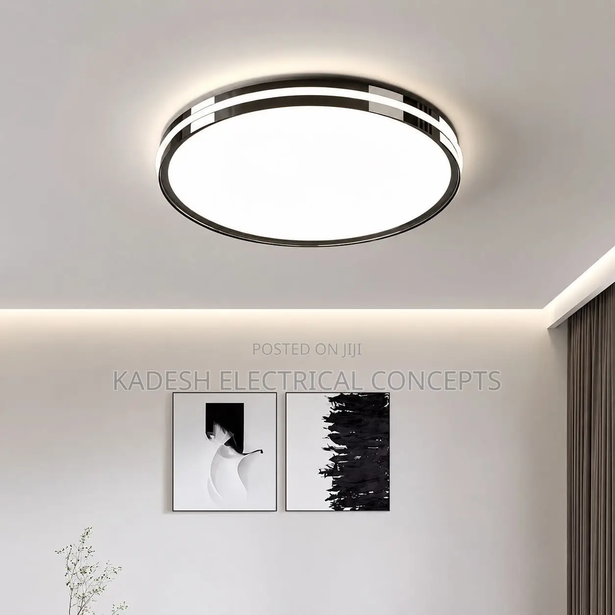 Modern LED Ceiling Lamp With Dimmable Living Room Kitchen
