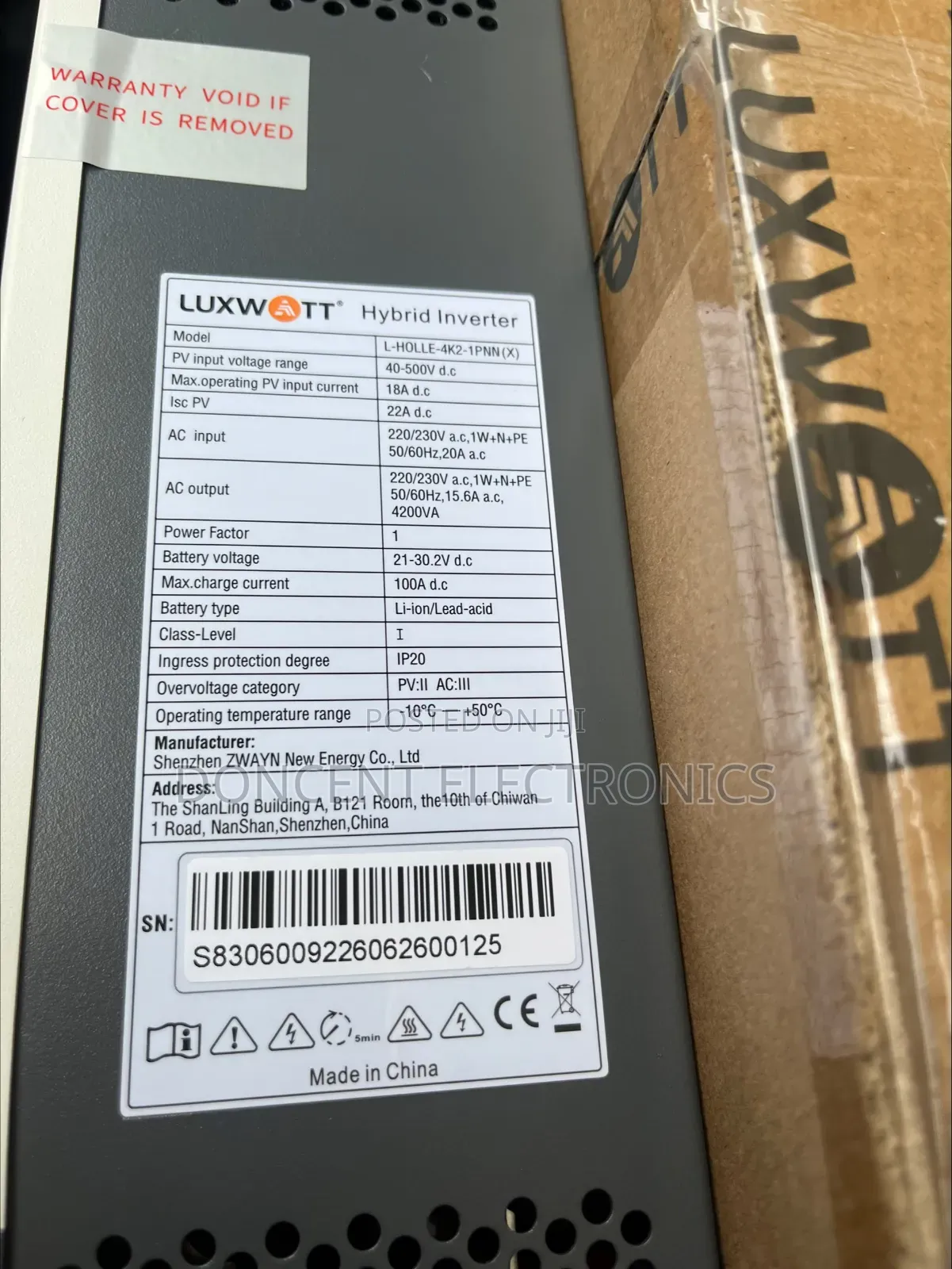 Luxwatt 4.2kva 24v Hybrid Inverter