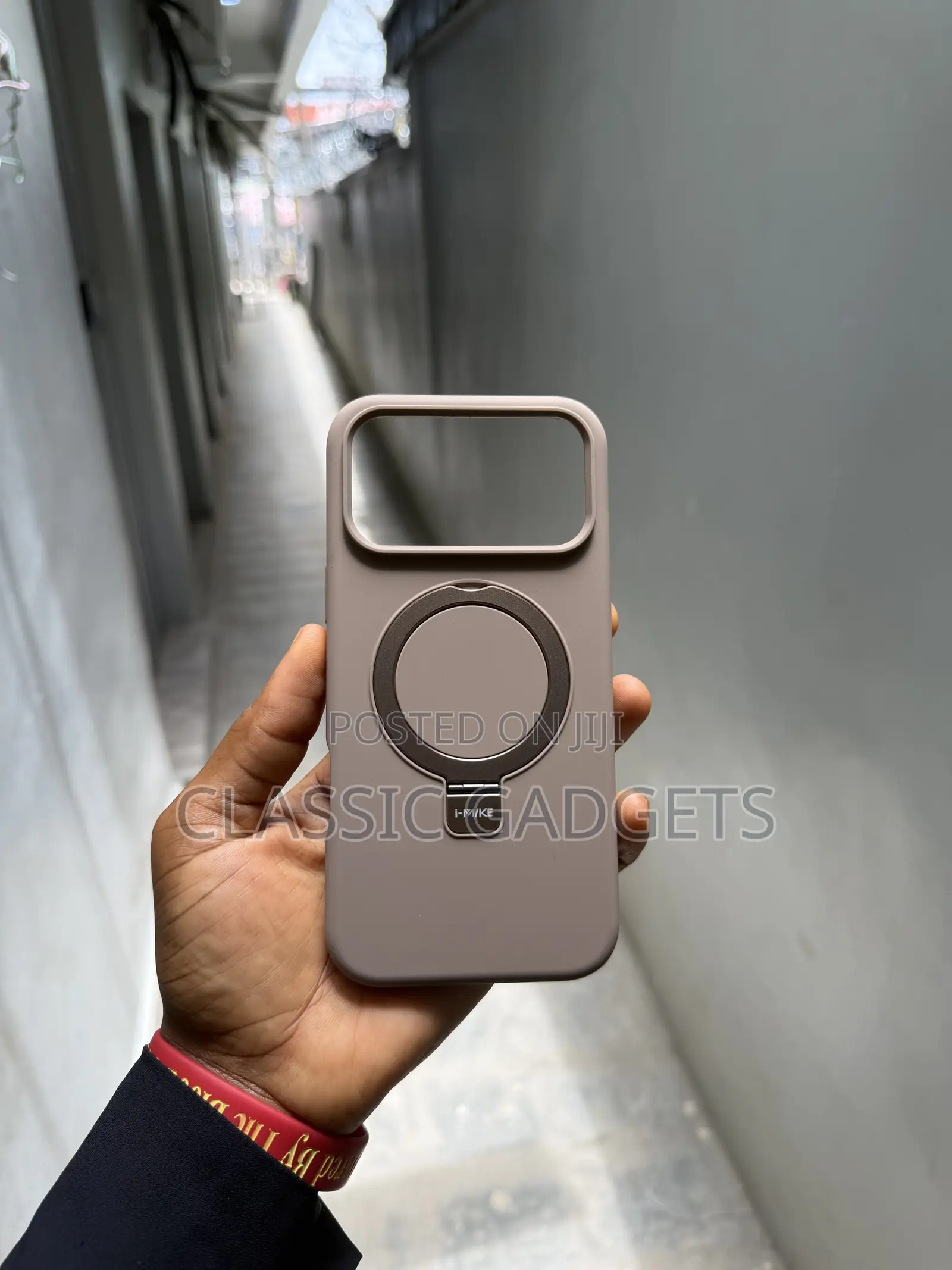 Liquid Soft Silicone Case With Magnetic Stand for iPhone 18 Pro Max