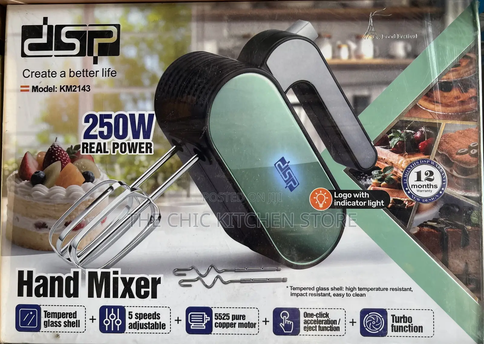 DSP 250watts Turbo Hand Mixer