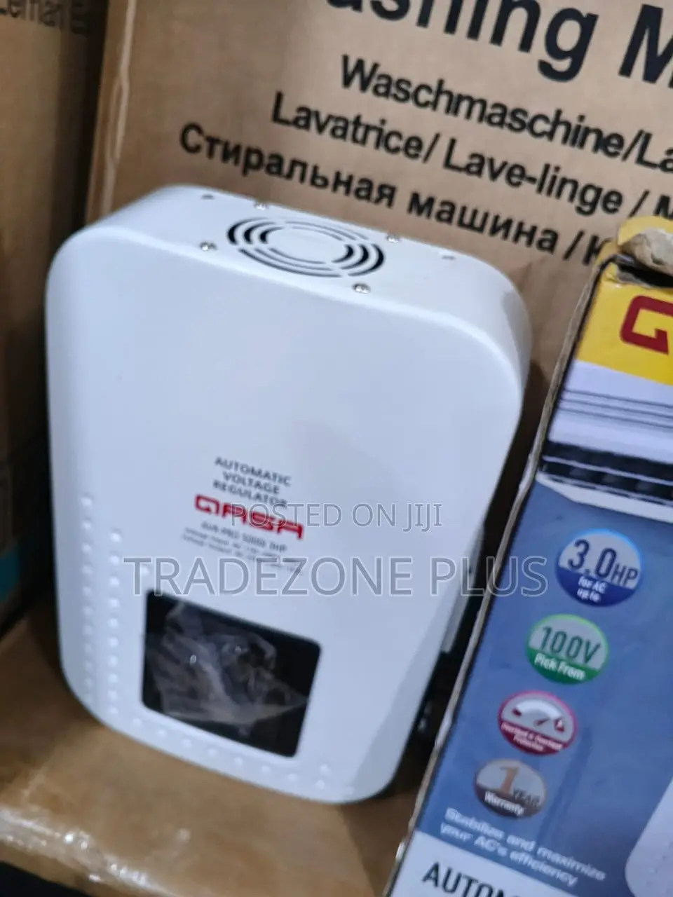 3HP AC Protection Solution – QASA 5000W Wall Stabilizer