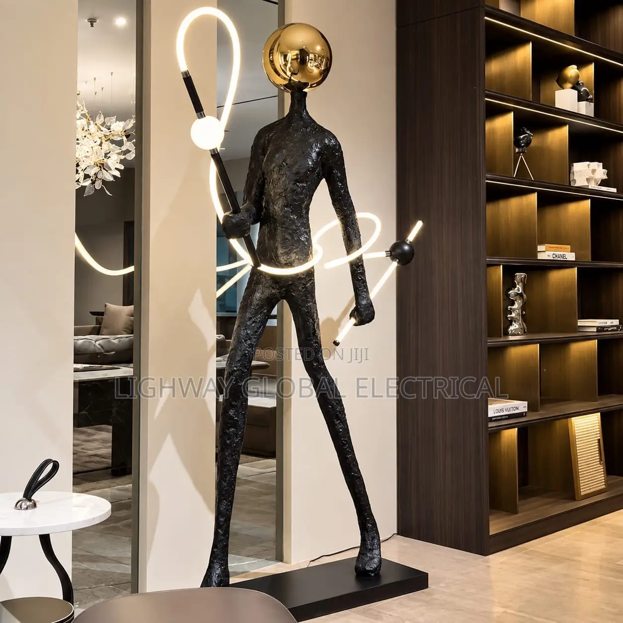 Hotel, Luxury Home Humonoid Sculpture Designer Statue Lamp