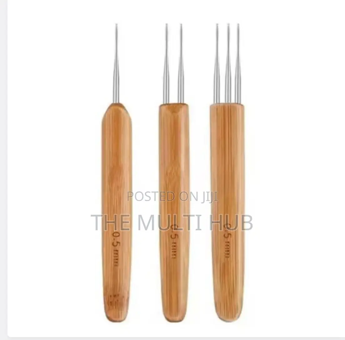 Dreadlock Crochet Hook Wood Crochet Needles Hair Dreadlock Tool