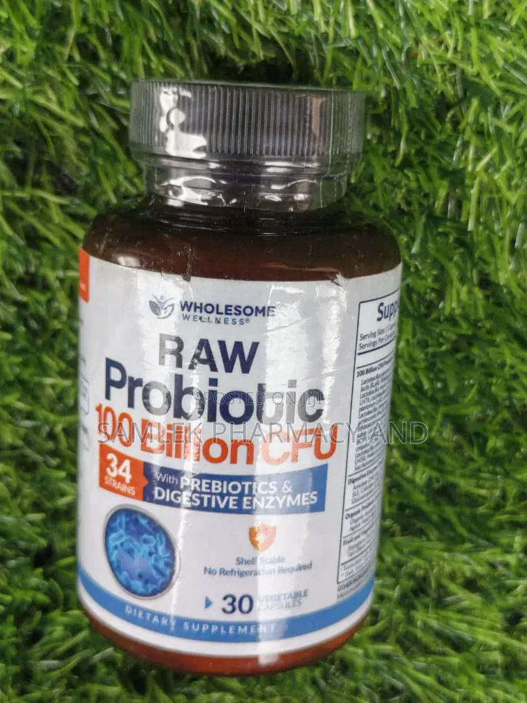 Raw Organic Probiotics 100BillionCFU,wit Prebiotics Digestive Enzymes