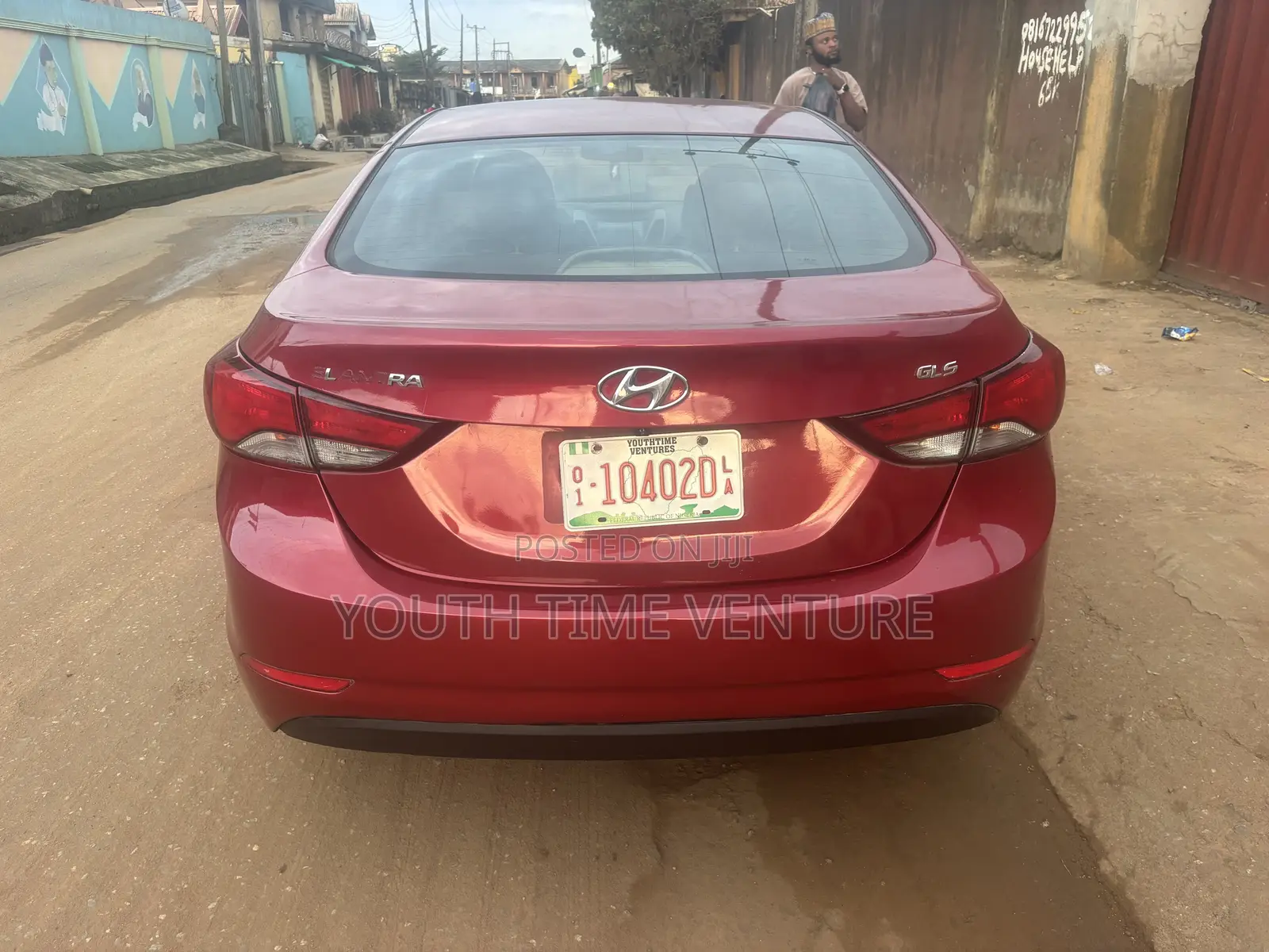 Hyundai Elantra Limited 4dr Sedan (1.8L 4cyl 6A) 2014 Red